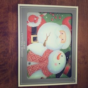 Christmas glass cutting board
